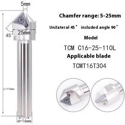 6039 Machining center 15 20 25 30 35 40 45 50 55 60 65 70 75 degree chamfering toolholder TCMT Shandong Denso Pricision Tools Co.,Ltd.